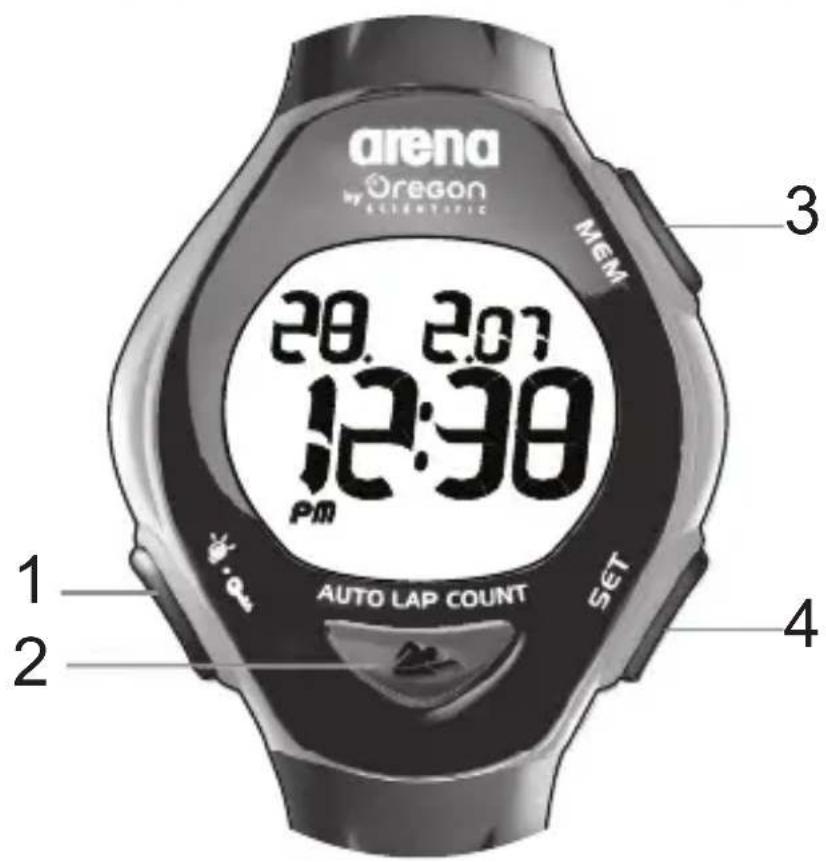 OREGON SCIENTIFIC SW288 - BOUTTONS DE COMMANDE - 1