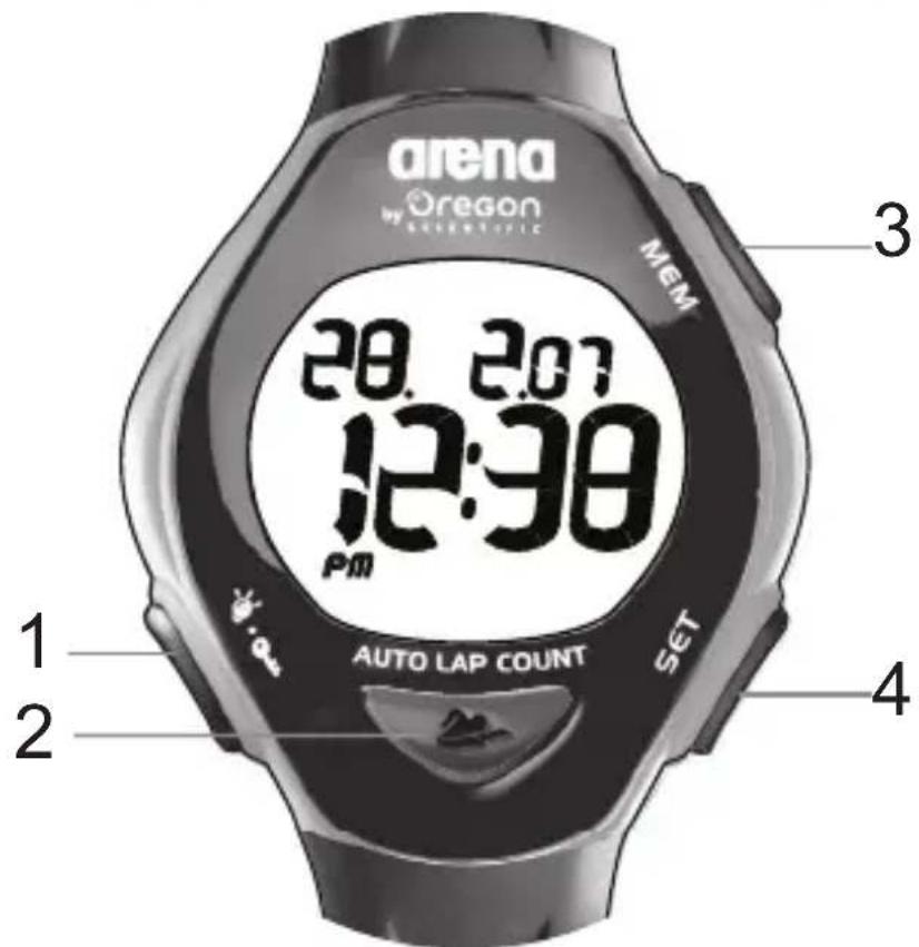 OREGON SCIENTIFIC SW288 - BESTURINGKNOPPEN - 1