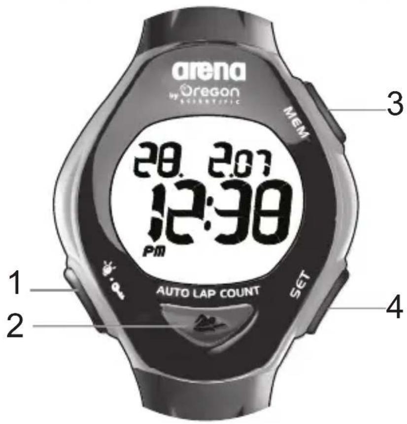 OREGON SCIENTIFIC SW288 - BEDIENTASTEN - 1