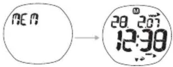 OREGON SCIENTIFIC SW288 - SPEICHERMODUS - 1