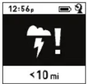 BUSHNELL BackTrack FishTrack - Advertencia del indicador de rayos: - 1