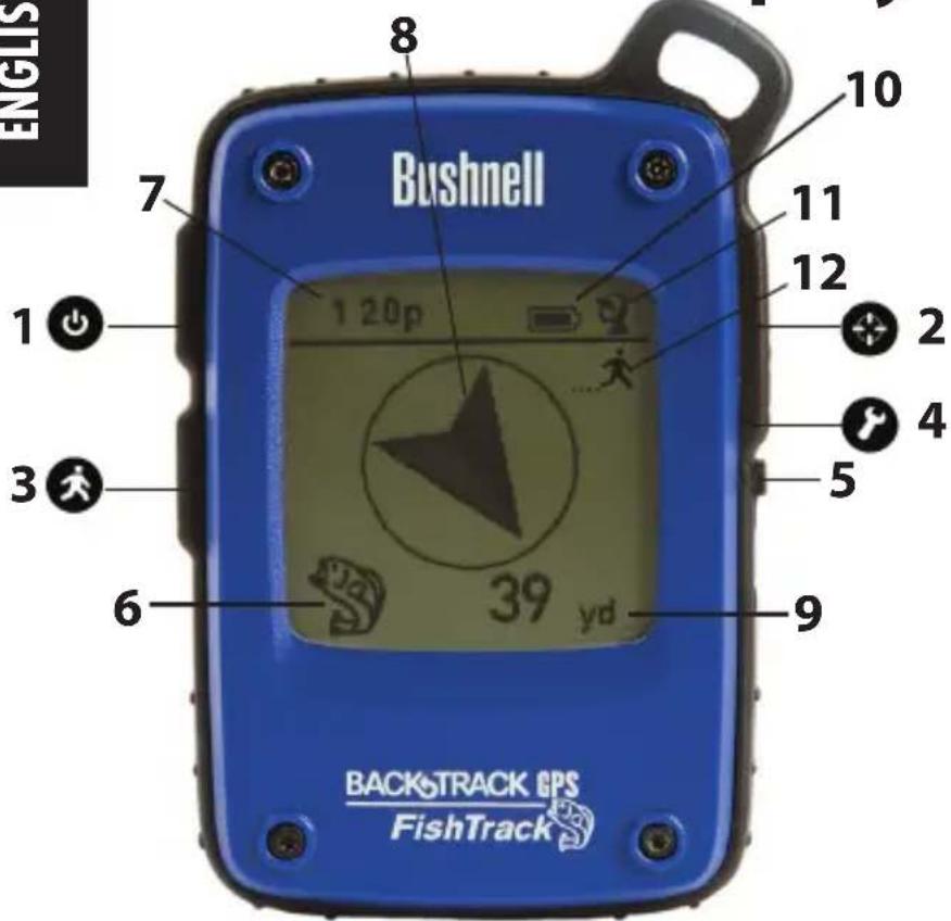 BUSHNELL BackTrack FishTrack - Lightning Indicator Warning: - 2