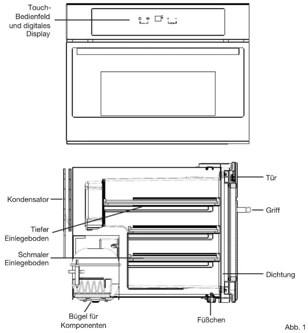 Fulgor Milano FWC 4522 TC X S - EINBAUSERIE HOCHSCHRANK (Einbau in einem Küchenelement) - 2
