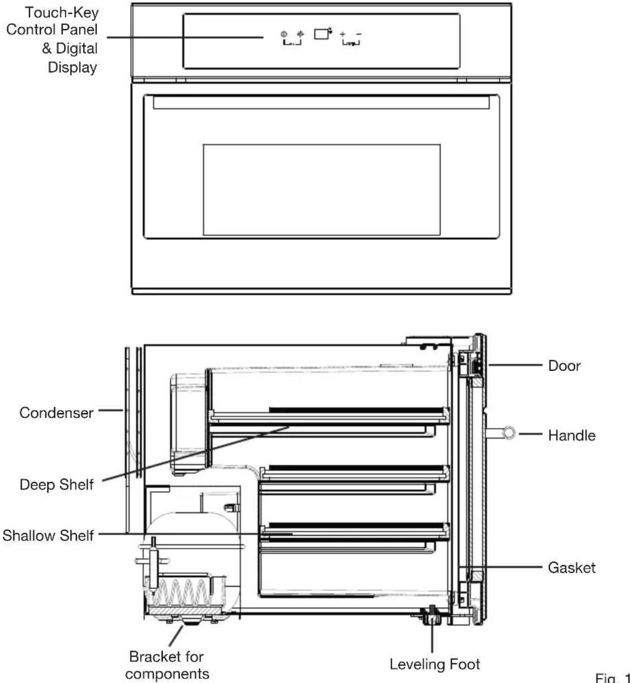 Fulgor Milano FWC 4522 TC X S - STURCTURE AND DESCRIPTION - 1