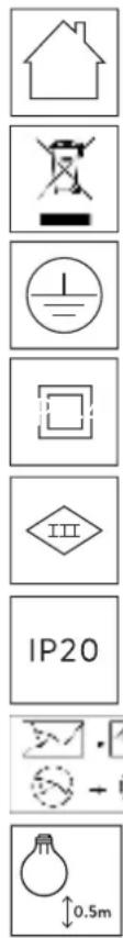 Lucide LANDA - Explication des symbole apparaissant sur l'appareil - 1