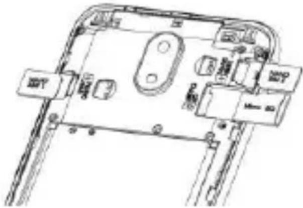 BLAUPUNKT SM 02 - Vstavljanje pomnilniške kartice in kartice SIM - 1
