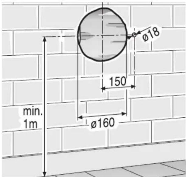 NEFF D7010X0 - Mauerdurchbruch - 1