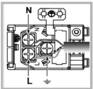 INDESIT FIM 51 K.A (BK) (EE) - Montarea cablului de alimentare - 2