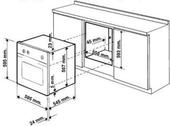 INDESIT FIE 61 K.A IX - Empotramiento - 1