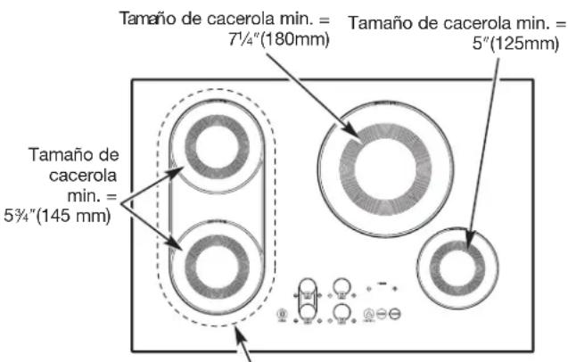 LG LCE30845 - SELECCION DEL TAMAÑO CORRECTO DE LA CACEROLA - 1