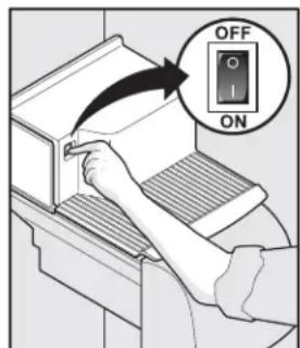 ELECTROLUX ERL7280 - De ijsdispenser aan- en uitschakelen - 1