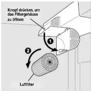 ELECTROLUX ERL7280 - Auswechseln des Luftfilters - 1
