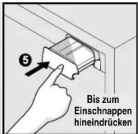 ELECTROLUX ERL7280 - Auswechseln des Wasserfilters: - 2