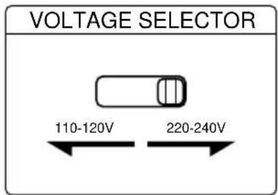 SONY LBTXB88AVK - Mettez VOLTAGE SELECTOR sur la position correspondant à la tension de votre réseau d'alimentation (sauf pour les modèles pour l'Amérique du Nord, l'Europe, le Mexique, l'Afrique du Sud, la Thaïlande et l'Australie). - 1