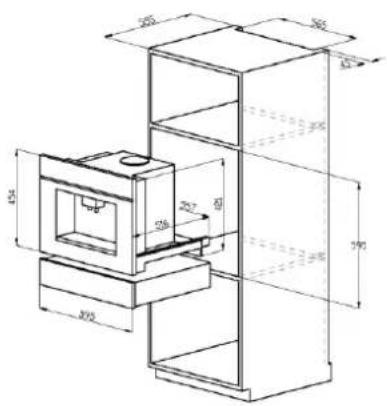 ROSIERES RDCT160X - Building-in dimensions - 4