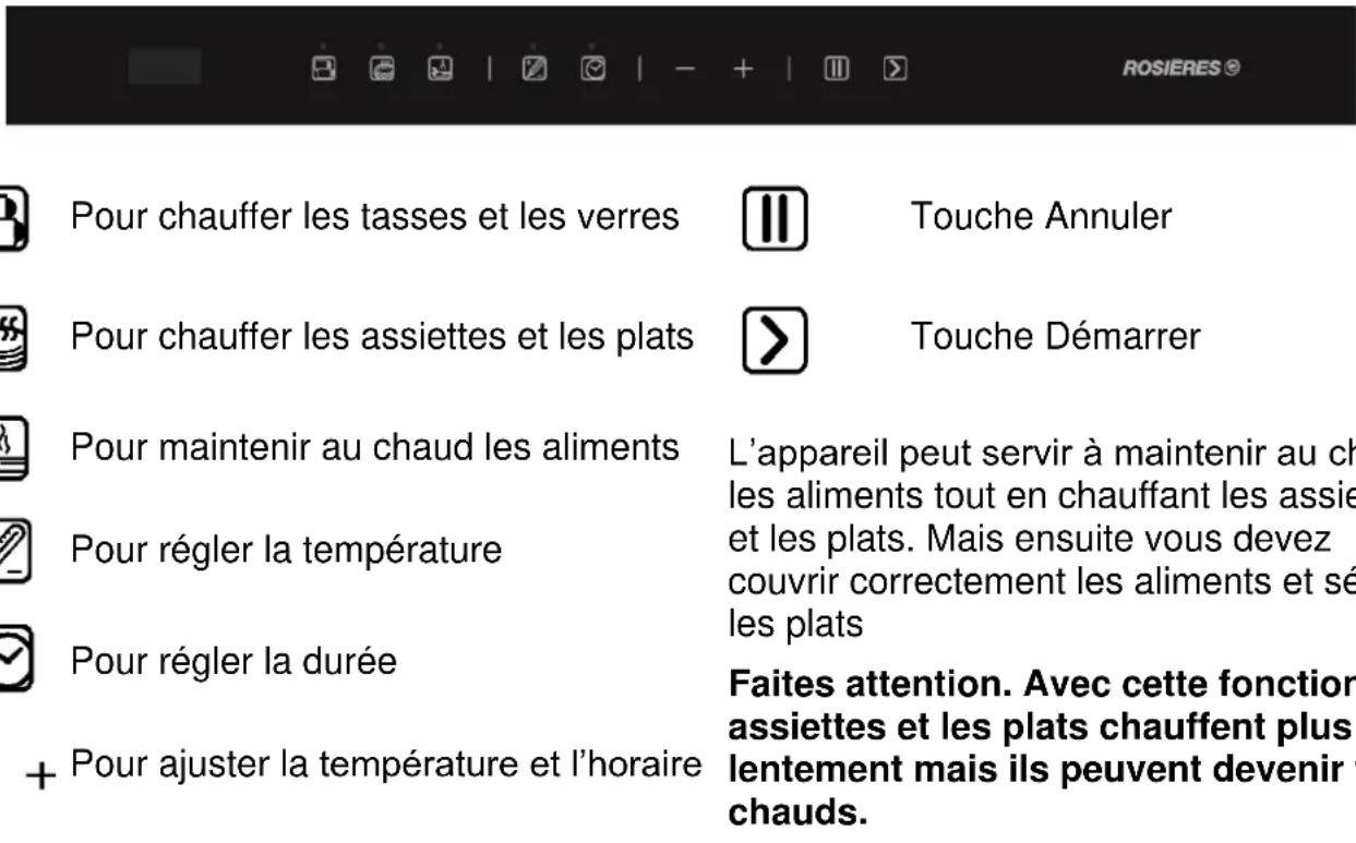 ROSIERES RDCT160X - Guide de l'appareil - 4