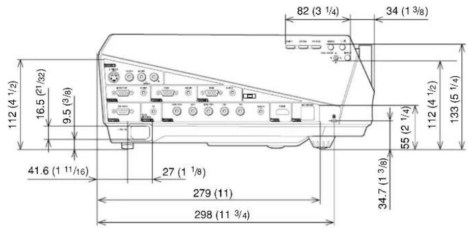 SONY VPLFX40 - 寸法図 / Dimensions / Dimensions / Dimensiones / Abmessungen / Dimensioni / Габаритные размеры / 尺寸 - 3