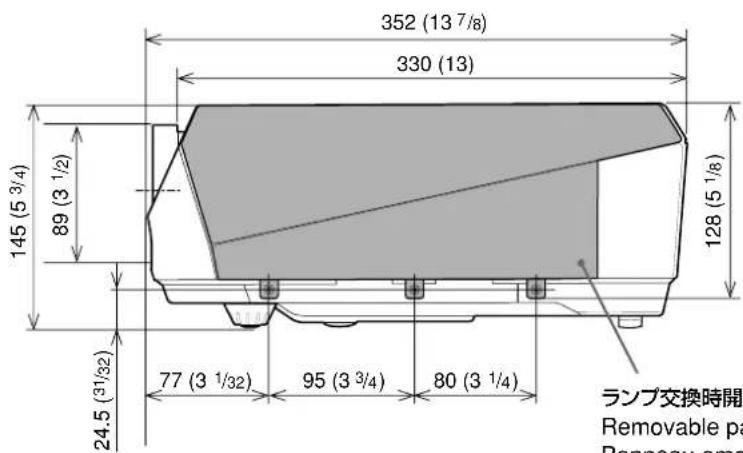 SONY VPLFX40 - 寸法図 / Dimensions / Dimensions / Dimensiones / Abmessungen / Dimensioni / Габаритные размеры / 尺寸 - 4
