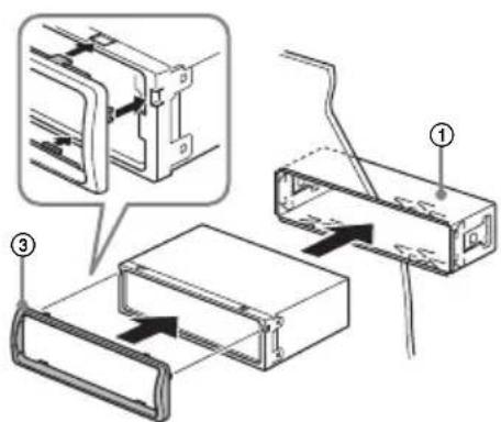 SONY DSXA210UI - Mounting the unit in the dashboard - 2