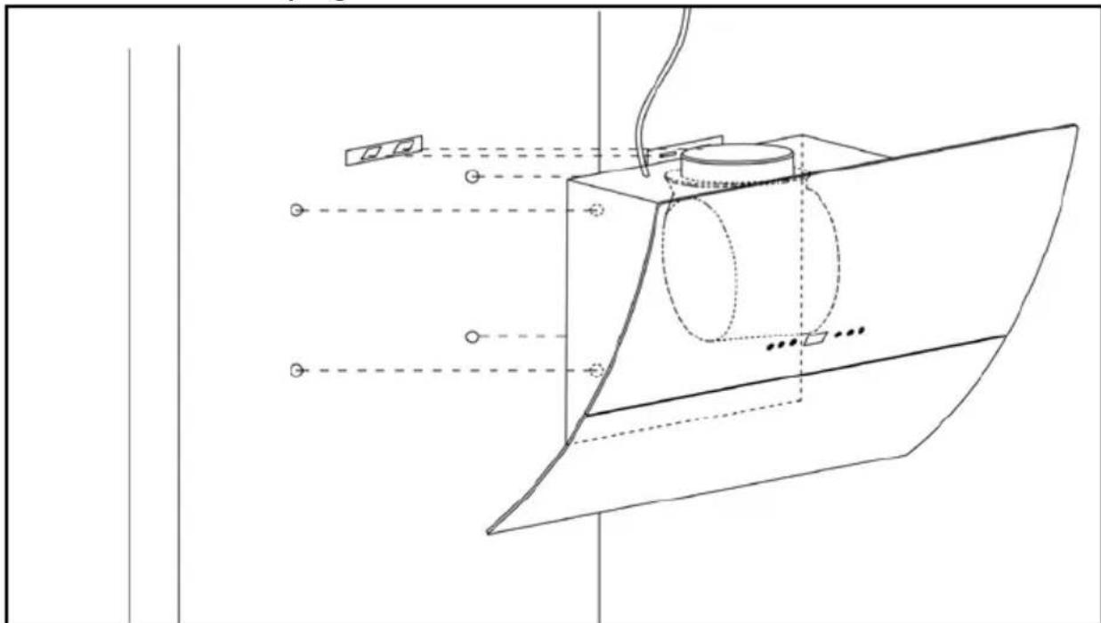 ROSIERES RVSD 970 PN - Installation (Vent outside): - 2