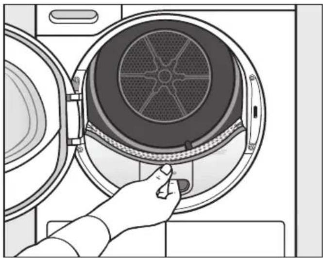 MIELE TMG 40040 WP CH - Enlever les peluches visibles - 1