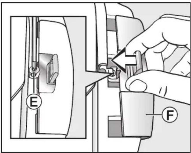 MIELE TMG 40040 WP CH - Changer le crochet de fermeture de la porte - 1