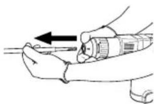 HITACHI H 30PV - Retrait de l'outil - 4
