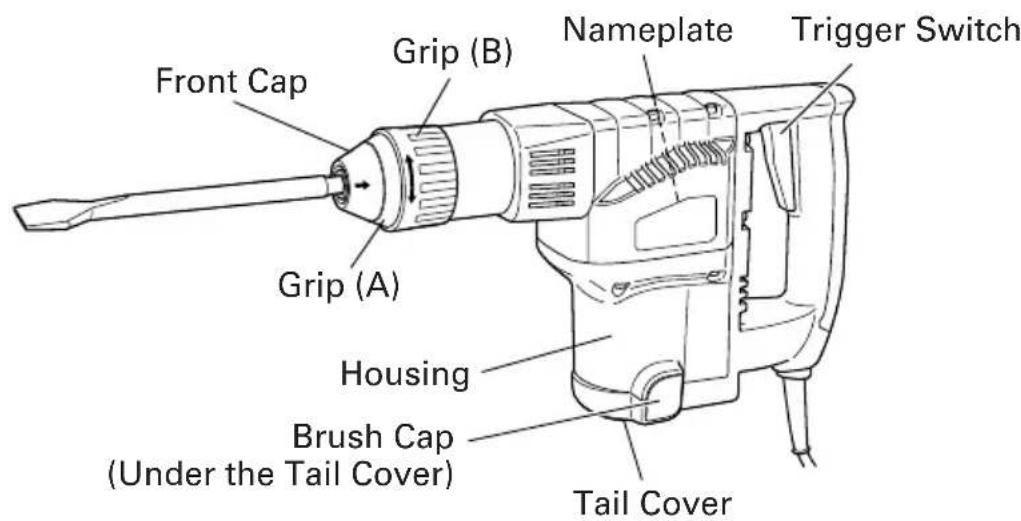 HITACHI H 30PV - NAME OF PARTS - 1