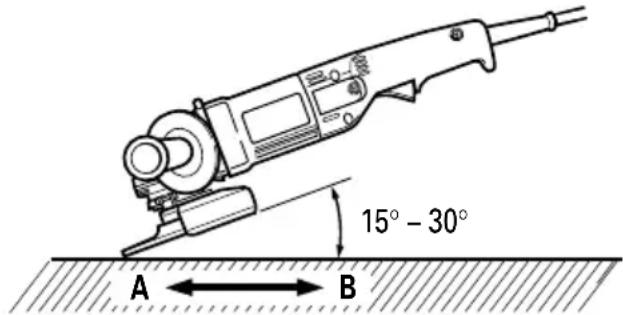 HITACHI G 13SP - OPERACION DE LA AMOLADORA ANGULAR - 2
