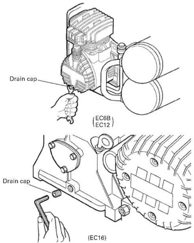 HITACHI EC 6B - Oil change-oil topping off - 1