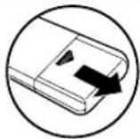 HITACHI DVPF35U - Mise en place des piles de la télécommande - 1