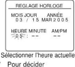 HITACHI DVPF35U - Réglage de l'horloge - 8