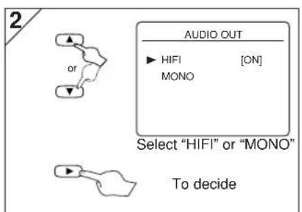 HITACHI DVPF35U - When You Playback a Tape Recorded in Hi-Fi Stereo - 3