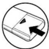 HITACHI DVPF35U - Mise en place des piles de la télécommande - 3