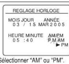 HITACHI DVPF35U - Réglage de l'horloge - 12