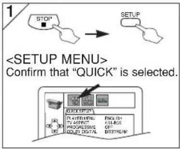 HITACHI DVPF35U - QUICK SETUP Menu - 1