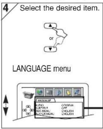 HITACHI DVPF35U - LANGUAGE Setting - 1