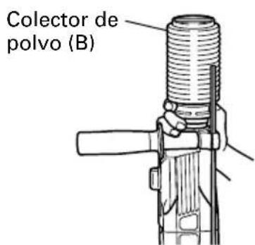 HITACHI DH 24PC - Instalacion del colector de polvo (B) - 3