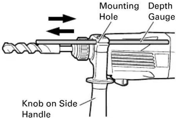 HITACHI DH 24PC - How to use the drill bit (taper shank) and the taper shank adaptor. - 3