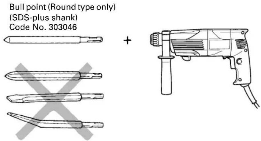 HITACHI DH 24PB - Crushing operation (rotation + striking) - 1