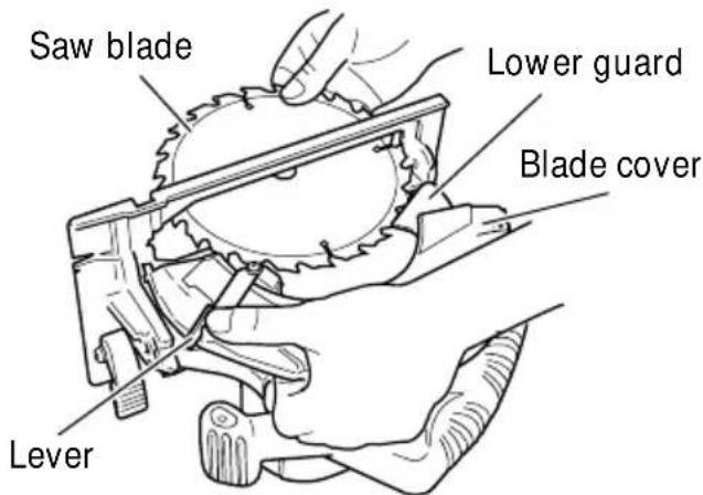 HITACHI C 7BMR - Dismounting the saw blade - 2
