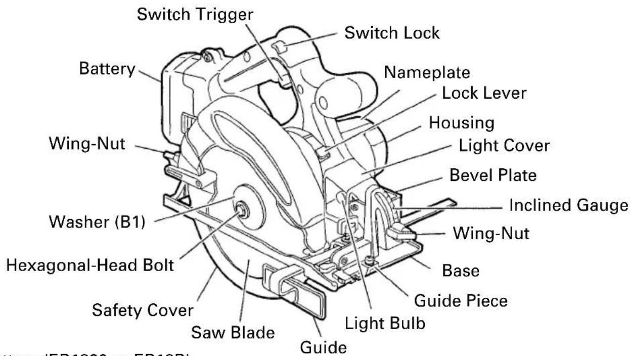 HITACHI C 6DC - NAME OF PARTS - 1