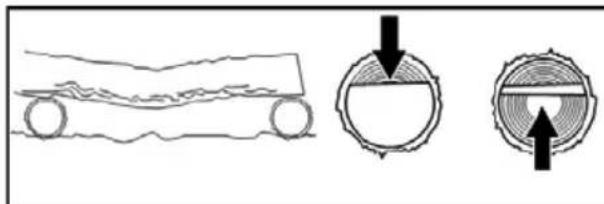 POULAN Pro PR25CD - TYPES OF BUCKING CUTS - 3