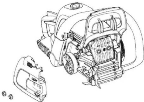 POULAN Pro PP20VA46 - ATTACHING THE BAR &amp; CHAIN - 1