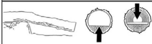 POULAN Pro PR25SD - TYPES OF BUCKING CUTS - 4