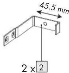 45.5 mm 2 x 2