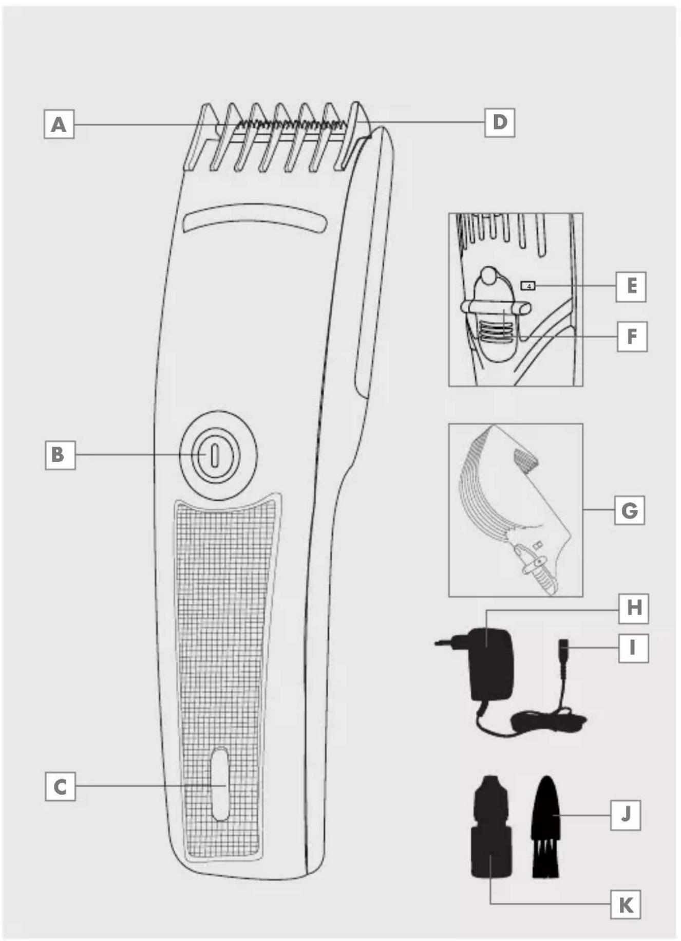 GRUNDIG MC 3340 - Hair and Beard Clipper User Manual - 2