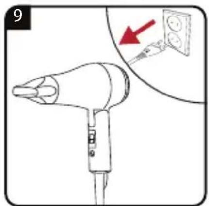 GRUNDIG HD 1800 - Sports & Travel Hair Dryer - 13