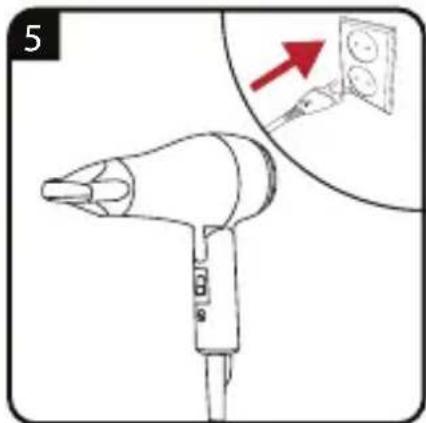 GRUNDIG HD 1800 - Sports & Travel Hair Dryer - 8