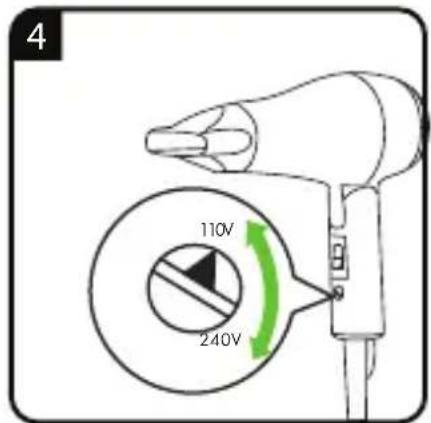 GRUNDIG HD 1800 - Sports & Travel Hair Dryer - 7